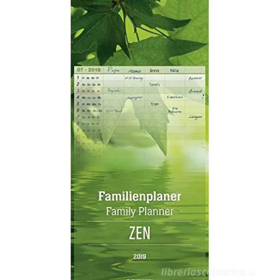 Calendario 2019 Family Planner Zen 21x45 cm