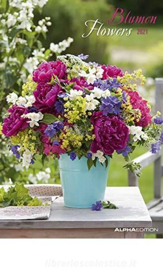 Calendario 2021 Flowers 23,7x34