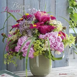 Calendario 2021 Flowers 30x30