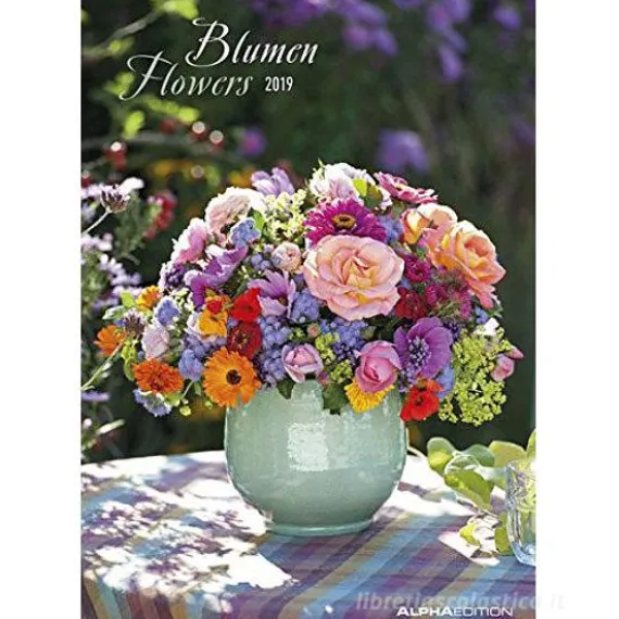 Calendario 2019 Flowers 24x34 cm