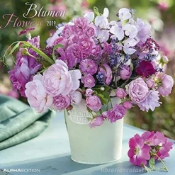 Calendario 2019 Flowers 30x30 cm