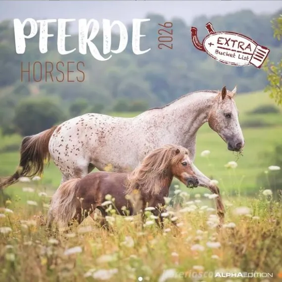 Calendario 2026 Horses cm 30x30