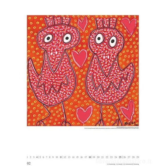 Calendario 2024 James Rizzi cm 50x70