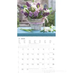 Calendario 2026 Lovely Flowers cm 30x30