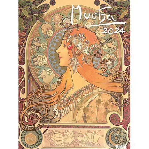 Calendario 2024 Mucha cm 50x70