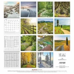 Calendario 2025 Paths cm 30x30