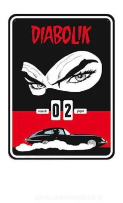 Calendario perpetuo Diabolik occhi