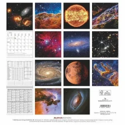 Calendario 2025 Space cm 30x30
