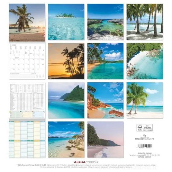 Calendario 2026 Summer Dreams cm 30x30