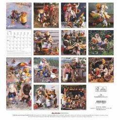 Calendario 2025 Teddy cm 30x30