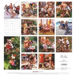 Calendario 2026 Teddy cm 30x30