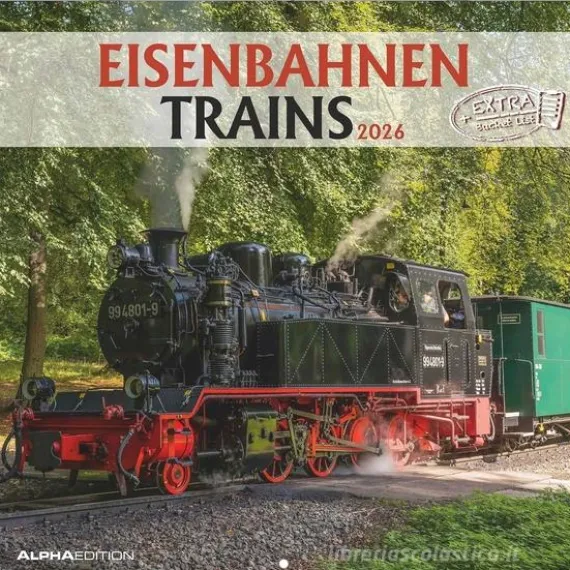 Calendario 2026 Trains cm 30x30