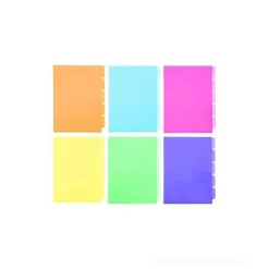 Cartellina porta documenti formato A4 con 5 divisori (colori assortiti)