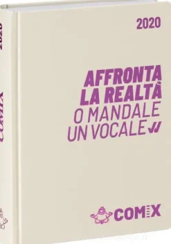 Comix 2019-2020. Agenda 16 mesi. Bianco e fucsia
