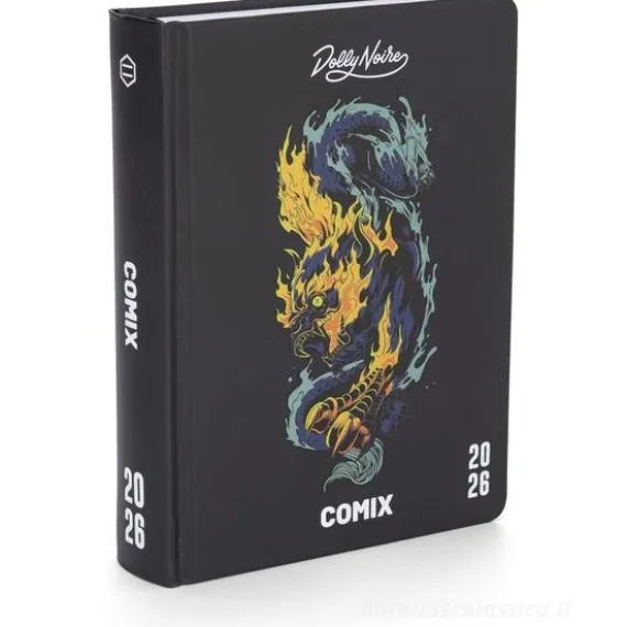 Comix 2025-2026. Agenda 16 mesi medium Limited Edition Dolly Noire Akuma