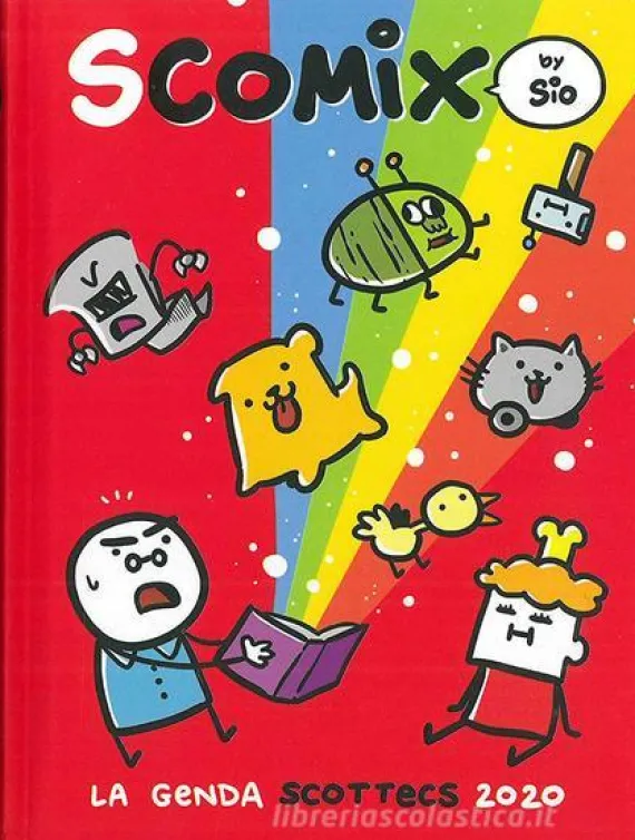 Comix 2019-2020. Agenda 16 mesi medium Scottecs by Sio. Rosso