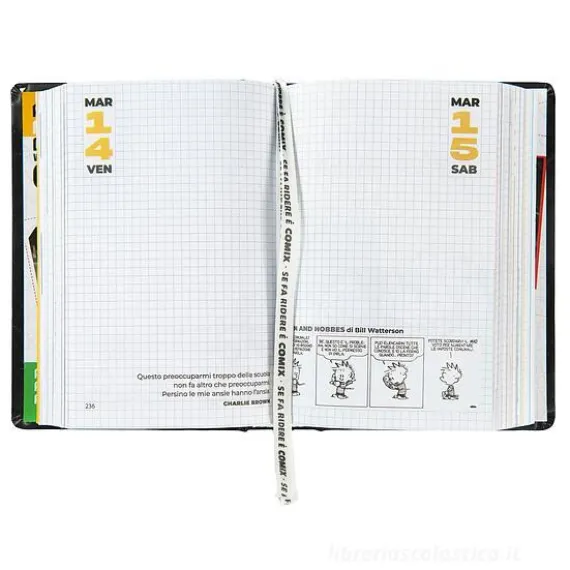 Comix 2024-2025. Agenda 16 mesi mignon plus. Nero e bianco