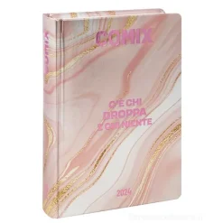 Comix 2023-2024. Agenda 16 mesi mignon plus. Marmo rosa
