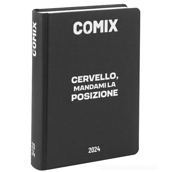 Comix 2023-2024. Agenda 16 mesi mignon plus. Nero e bianco (Cervello)