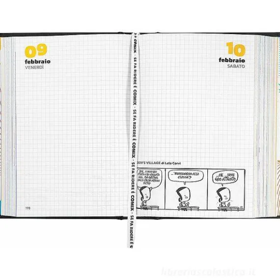 Comix 2023-2024. Agenda 16 mesi mignon plus. Gear Black