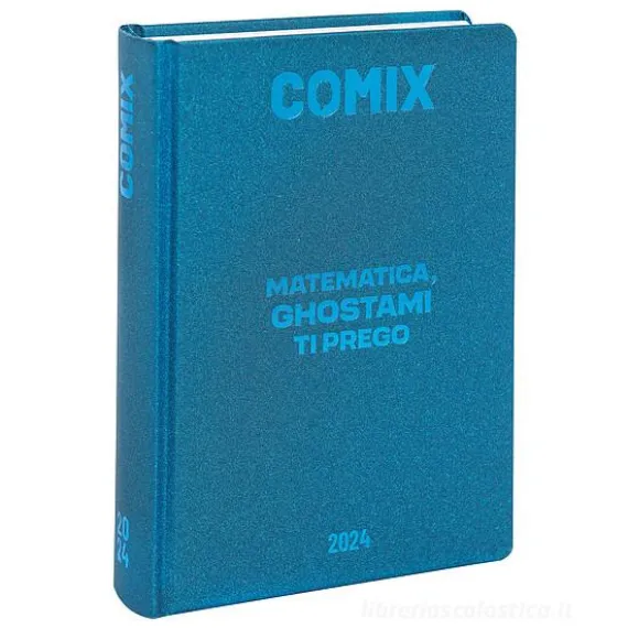 Comix 2023-2024. Agenda 16 mesi mini. Blu metallizzato