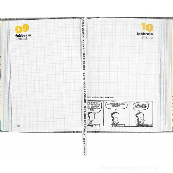 Comix 2023-2024. Agenda 16 mesi mini. Carbone