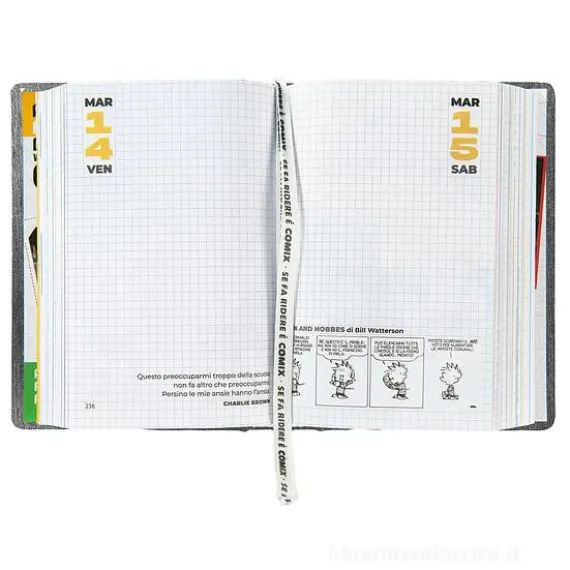 Comix 2024-2025. Agenda 16 mesi mini. Gear black