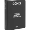 Comix 2023-2024. Agenda 16 mesi mini. Nero e argento