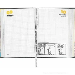 Comix 2023-2024. Agenda 16 mesi mini. Nero e argento