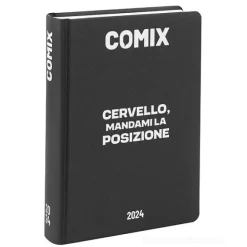 Comix 2023-2024. Agenda 16 mesi mini. Nero e bianco (Cervello)
