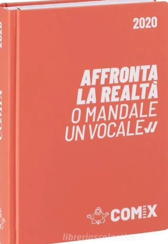 Comix 2019-2020. Agenda 16 mesi mini. Salmone e bianco