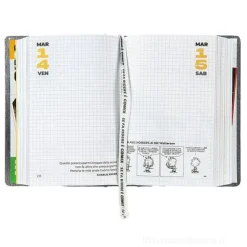 Comix 2024-2025. Agenda 16 mesi standard. Gear black