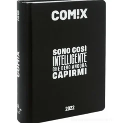 Comix 2021-2022. Agenda 16 mesi standard. Nero e bianco