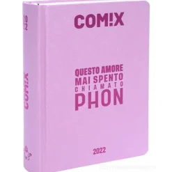 Comix 2021-2022. Agenda 16 mesi standard. Rosa