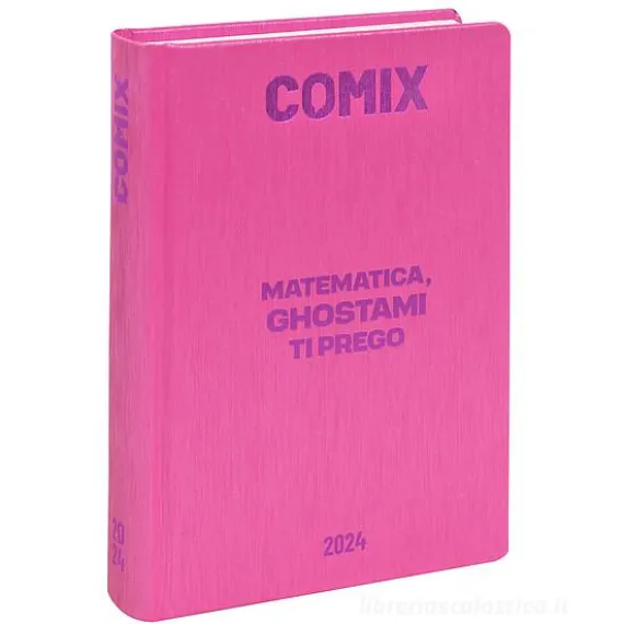 Comix 2023-2024. Agenda 16 mesi standard. Rosa