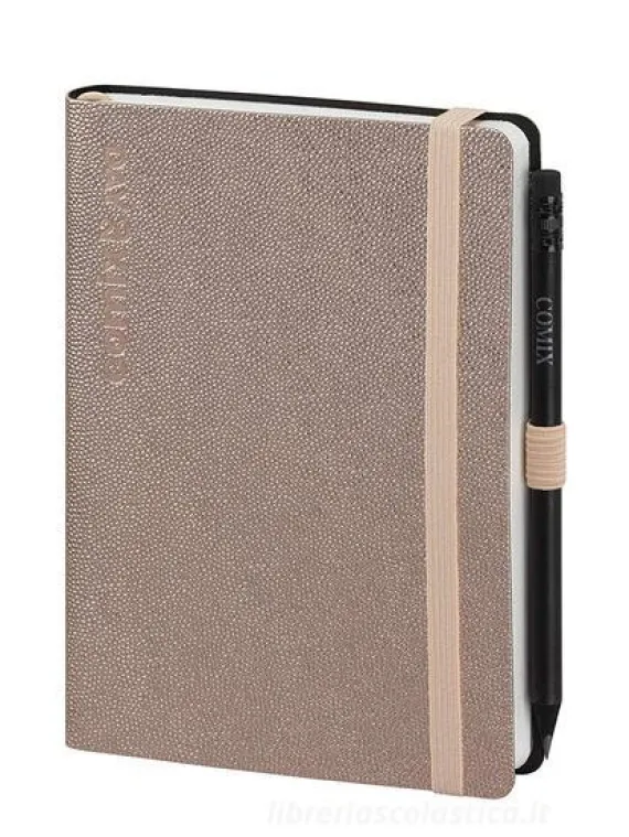 Comix Day 2020 Luxury. Agenda 12 mesi mini con matita. Rose gold