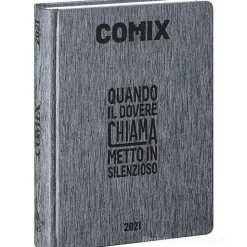 Comix 2020-2021. Diario agenda 16 mesi mini. Nero