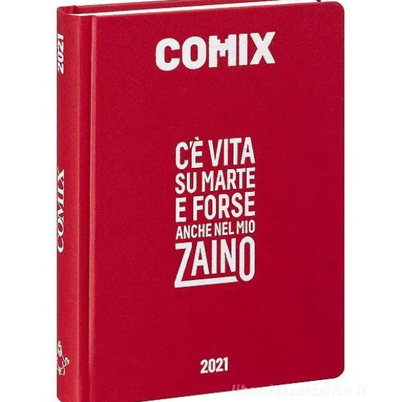Comix 2020-2021. Diario agenda 16 mesi standard. Rosso
