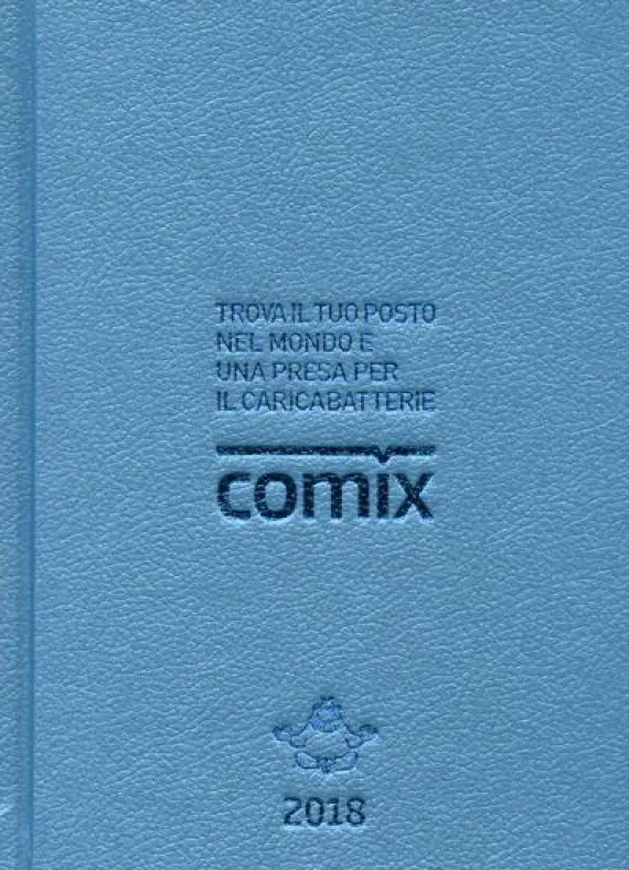 Comix 2018. Diario 16 mesi mignon azzurro