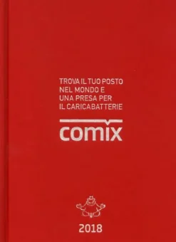 Comix 2018. Diario 16 mesi mignon rosso