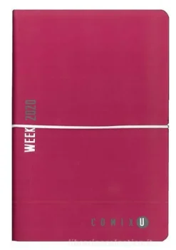 Comix U Week 2020. Agenda 12 mesi medium. Fucsia