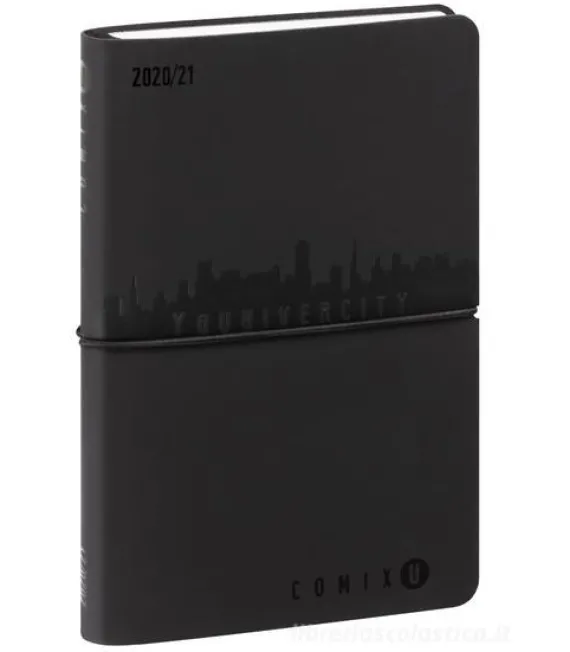 Comix U Younivercity Medium Agenda 2020/2021 settimanale 13 mesi. Nero