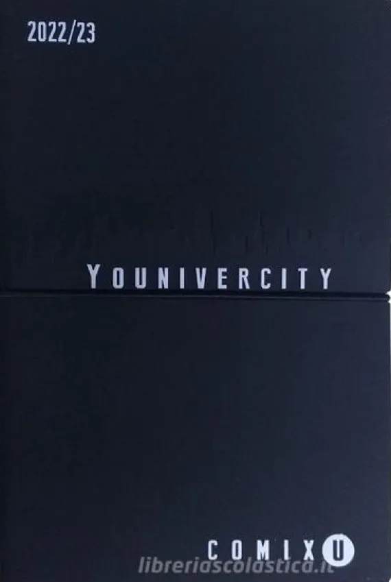 Comix U Younivercity Medium Agenda 2022/2023 settimanale 13 mesi. Nero e bianco