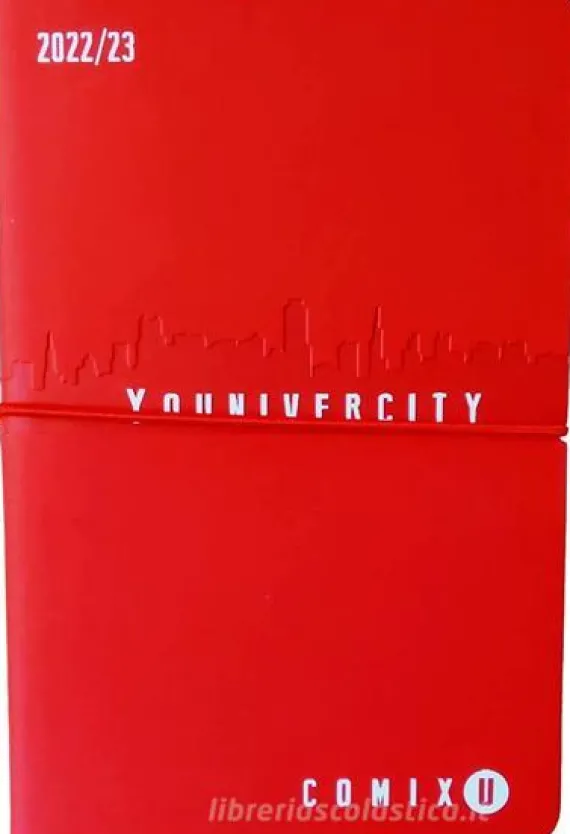 Comix U Younivercity Medium Agenda 2022/2023 settimanale 13 mesi. Rosso