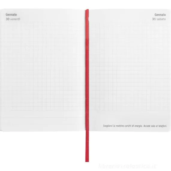 Comix U Yourself Day 2026. Agenda giornaliera 13 mesi mini. Red Tx