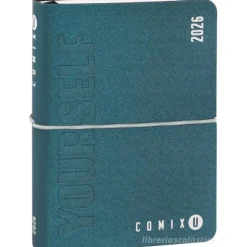 Comix U Yourself Mini Agenda 2025-2026 giornaliera 16 mesi. Blu
