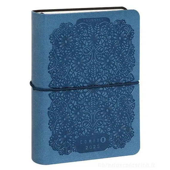 Comix U Yourself Mini Agenda 2024-2025 giornaliera 16 mesi. Special Edition. Flower Blue