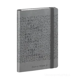 Comix Week 2021 Special Edition. Agenda 12 mesi medium con matita. Grigio