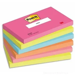 Confezione 6 blocchetti notes adesivi colorati Post-It Poptimistic mm 76x127