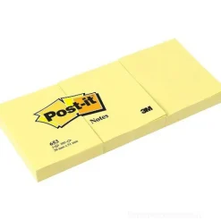 Confezione 3 blocchetti notes adesivi Post-It mm 38x51